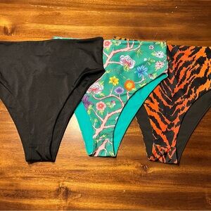 Seaqueen Swim by Discount Universe Venus High Cut Bikini Bottoms NWOT